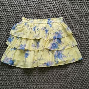 Loveshackfancy Silk Blend Brynlee Skirt